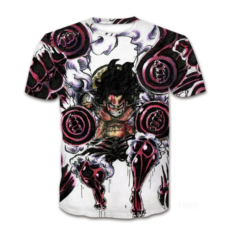 Летний модный аниме-узор, модный 3D-топ с круглым вырезом для мужчин и женщин, футболки для пар