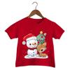 Merry Christmas Kid T-shirts Cartoon Deer Snowman Tops Tees Christmas Tree T Shirt Boy Animal Shirt Girls Xmas Gift Shirt Tshit
