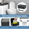 Держатель для туалетной бумаги из нержавеющей стали, самоклеящаяся настенная вешалка для туалетной бумаги с ящиком для хранения домашних принадлежностей для ванной комнаты