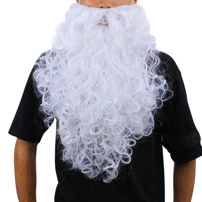 Funny Fake White Santa Claus Beard/Wig Christmas Fancy Cosplay Costume Props Accessories For Teens Adults
