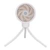 Battery Operated Stroller Digital Diaplay 360 Degree Oscillation Fan Tripod Clip On Flexible Fan 4000mAh