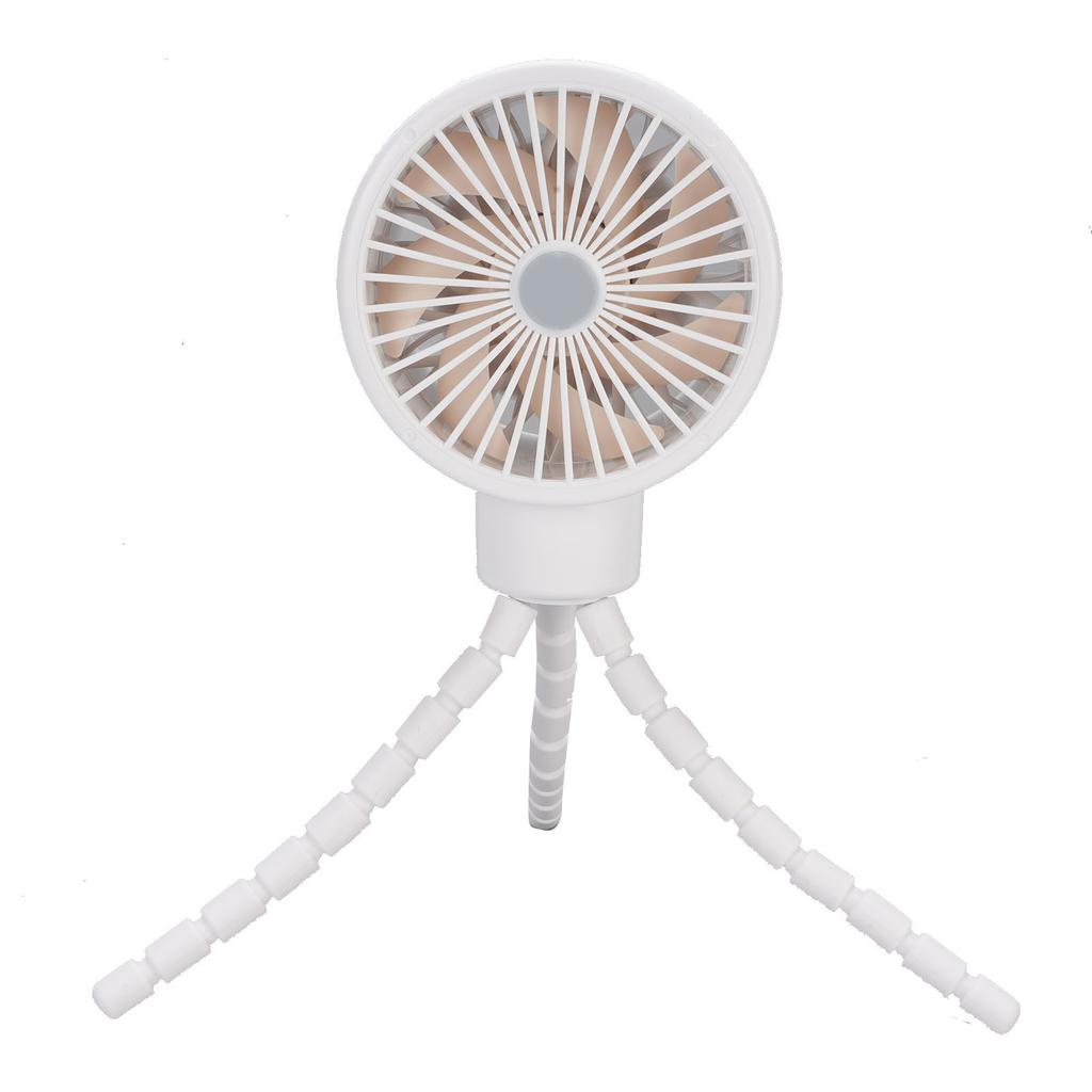 Battery Operated Stroller Digital Diaplay 360 Degree Oscillation Fan Tripod Clip On Flexible Fan 4000mAh