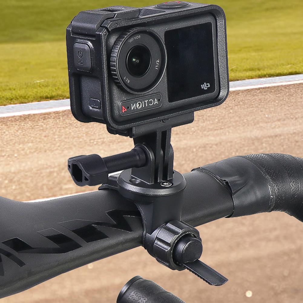 Крепление для камеры на руль велосипеда, универсальный держатель для велосипедной камеры, противоскользящее крепление для экшн-камеры для круглого плоского руля велосипеда