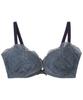 Bra with High Underarm Smooths Underarm and Back Fits Up To G Cup Style Large Size Bra BLH377 KO [Amphi] Design, Fat, [Slim Bra] Women's
