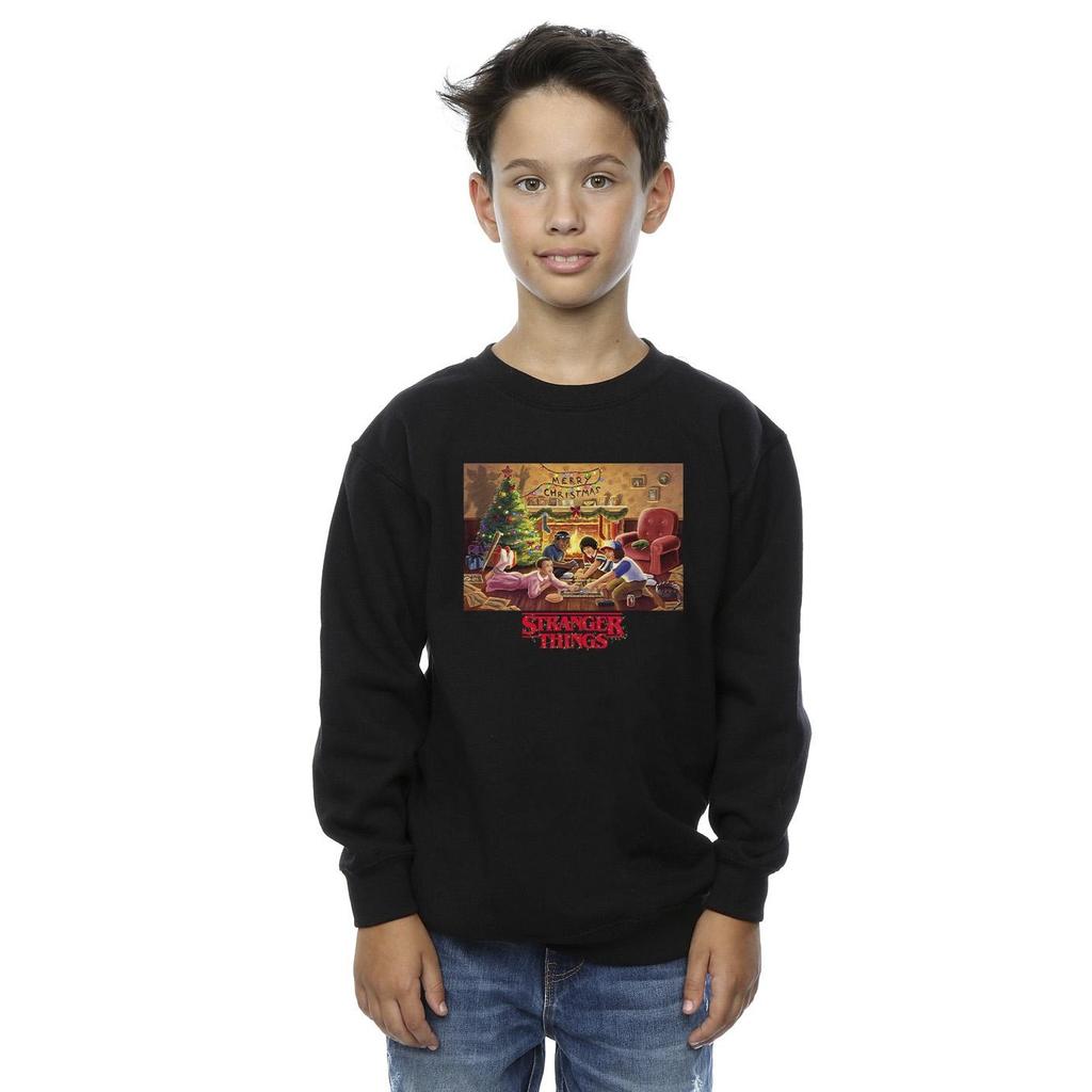 Netflix Boys Stranger Things Christmas Gathering Sweatshirt