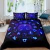 Gemini Comforter Cover Set Twin Size Constellation Duvet Cover Set, Outer Space Universe Planet Print Bedding Set For Kids Teens