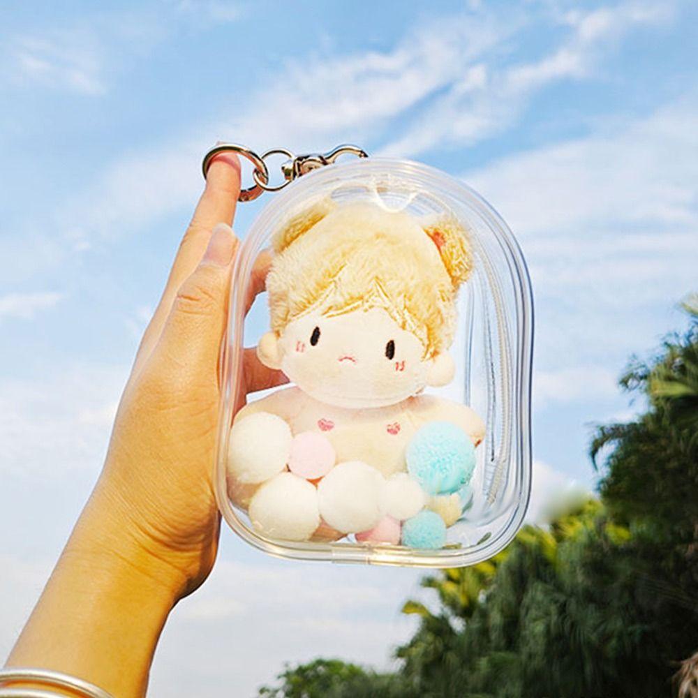 Clear Transparent Outdoor Bag 10cm Doll Doll Display Box New Style Storage Case  Garage Kits