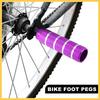 BULLSPANN Велосипедный набор подножек с алюминиевой осью, универсальная посадка для фиолетовых пег/подножек, 4, сплав, совместимость с 3/8", BMX/MTB/мини-велосипеды,