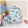Capybara Trendy Dual Shoulder Backpack Featuring Pencil Holder For School Kids