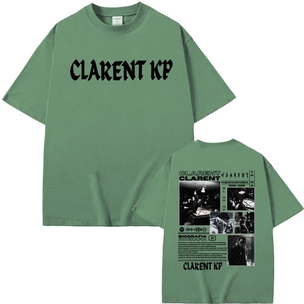 Rapper Clarent Kp Album Tour 2026 Cover T Shirts Mens Clothing Harajuku Vintage Classic Tshirts Oversized Short Sleeve Tshirt