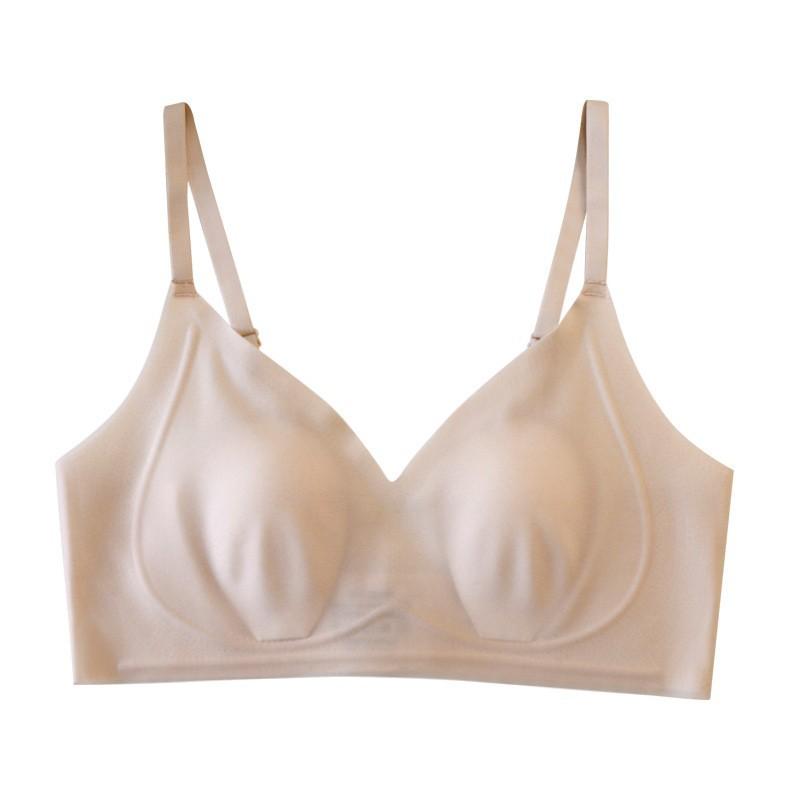 Traceless anti-bumping rabbit ear cup underwear women's small breasts gather bras light and breathable large breasts show small bras