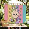 Easter Birthday Backdrop 1pc - Polyester Party Decor