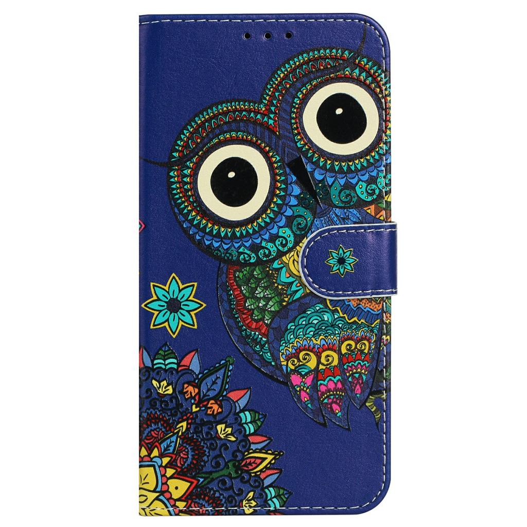 For iPhone 17 Pro Case Pattern Leather Wallet Phone Cover with Strap