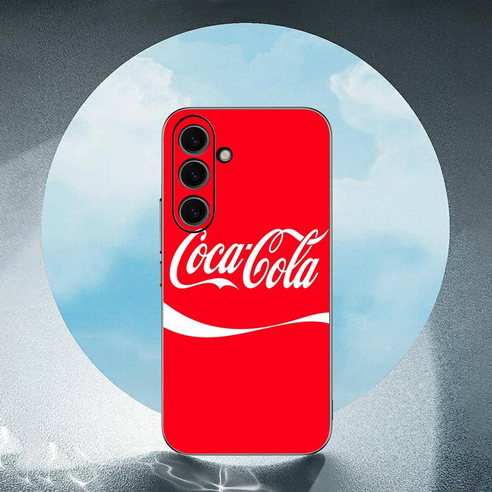 Coca Coke На заказ Для Samsung Galaxy S23 S24 S25 Ultra S22 Plus S21 Черный Мягкий чехол Водонепроницаемый Мягкий чехол