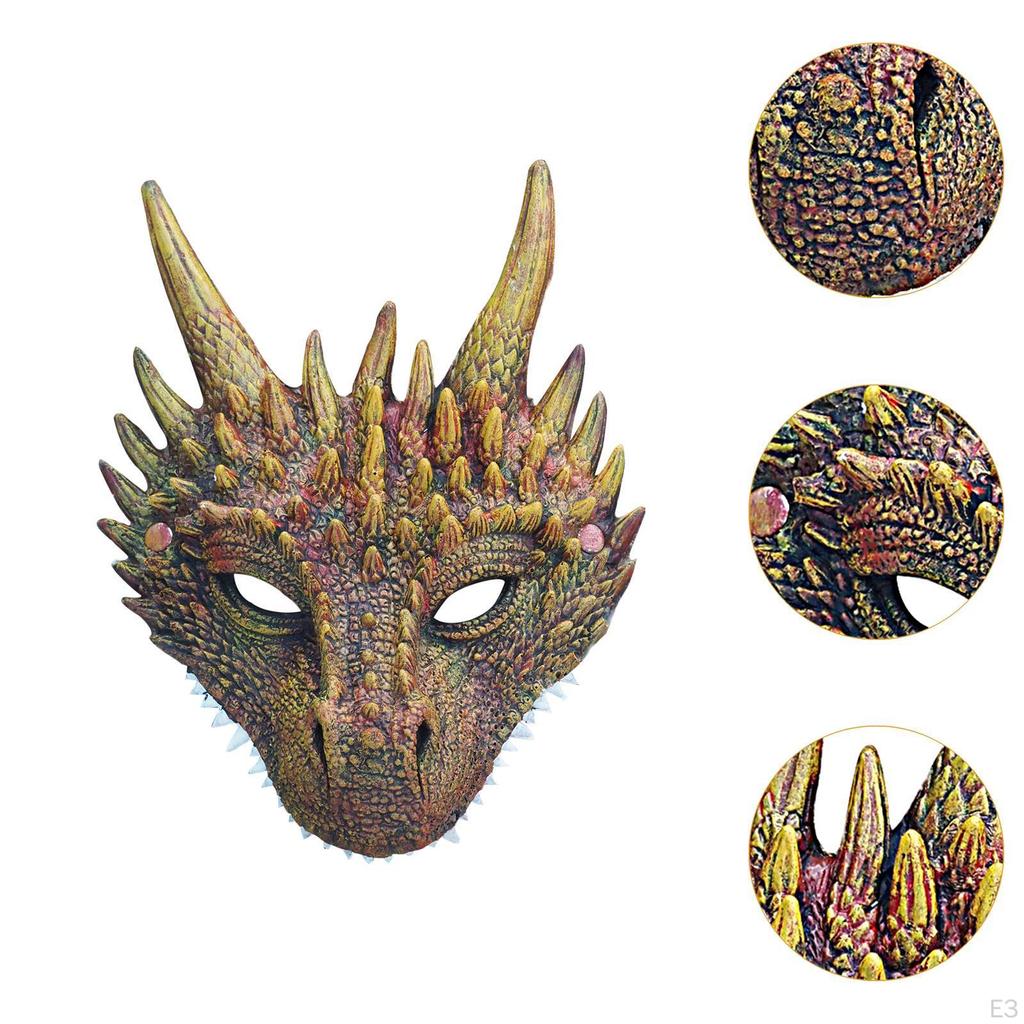 3D маска дракона косплей костюм полное лицо для вечеринки фестиваль ролевые игры
