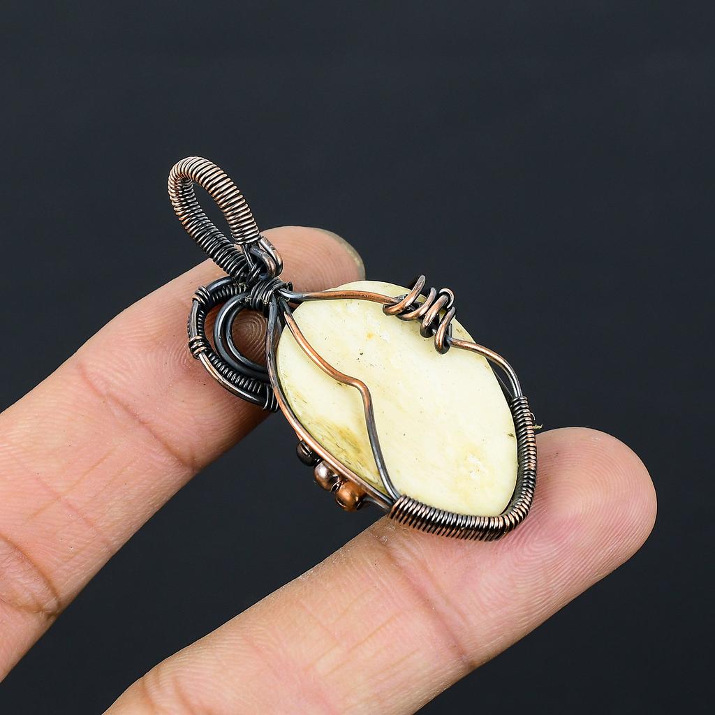 Подвеска из медной проволоки с изображением камеи ручной работы 1,97 дюйма Q5o88