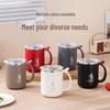 Stainless Steel Double Layer Insulated Coffee Cup - Portable, Anti-Scald Mug for Home & Outdoor Use