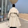 Осенне-зимнее бархатное утолщенное свободное пальто-тренчкот для мужчин большого размера, среднее и длинное пальто-тренчкот для мужчин, двубортное пальто длиной до колена