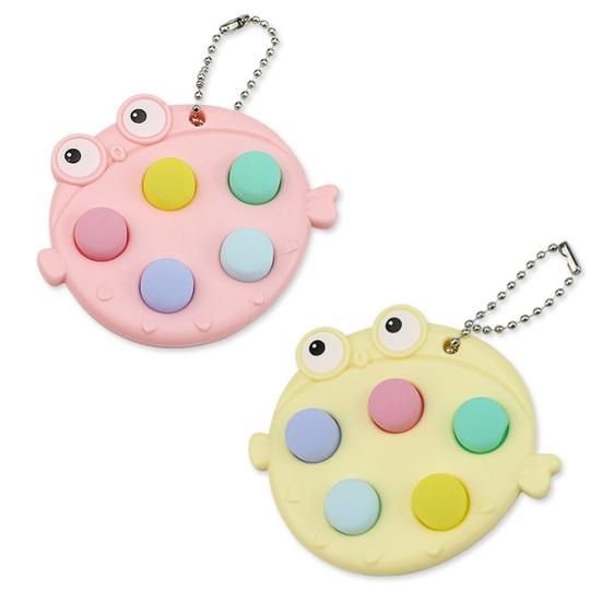 Push Bubble Chain Забавная игрушка-рыба с бусинами Puffer для снятия стресса Quick Push Globefish Сенсорная декомпрессия Непоседа