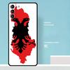 Albania Flag Eagle Case For Samsung Galaxy S25 Ultra S21 S22 S23 S24 Ultra S9 S10 S20 Plus S25 FE Phone Cover