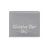 Christian 1947 Логотип Портативный Кошелек-визитница с Несколькими Слотами для Карт Кожаный с Текстурой Мужской Кошелек Серый 2ESBH027NFS-H62Q