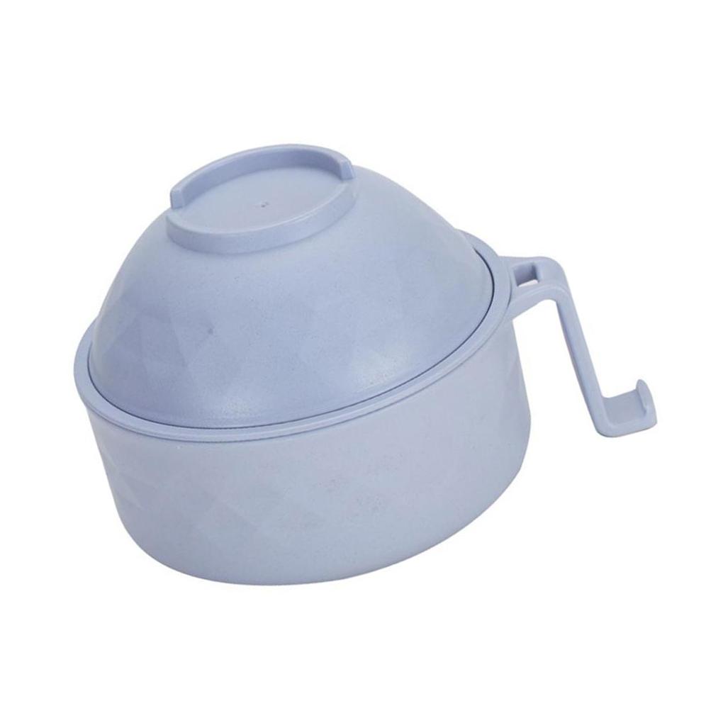 Instant Noodle Bowls Set Home Use Exquisite Adults Children Solid Color Drainage Tableware Soup Bowl Dinnerware Holder