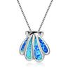 European and American Fashion Blue Australian Treasure Shell Necklace Feminine Temperament Personality Versatile High End Accessories