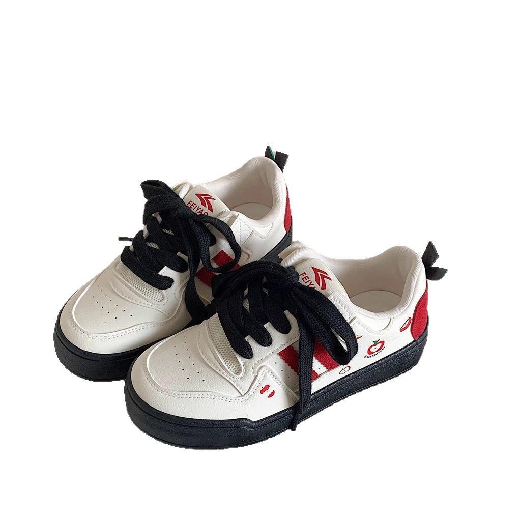 2025 весна и осень новая универсальная обувь женская модная тенденция ретро повседневная спортивная обувь для сноуборда женская повседневная белая обувь dopamine