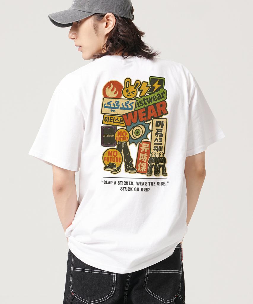 ARTISTWEAR [Atw] Stuck-On-Drip Short Sleeve T-Shirt