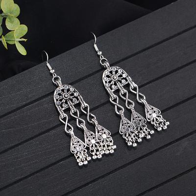 Нишевый дизайн Индия и Пакистан этнические серьги женские длинные кисточки богемные ретро темпераментные серьги персонализированные серьги