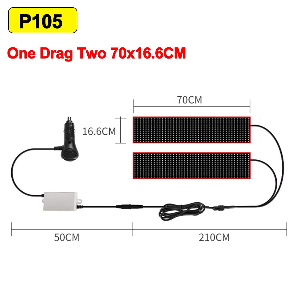 Devil's Eye LED Truck Sign Remote Control Scrolling Animation LED Matrix Pixel PanelLED Display Light for Car Truck Windshield