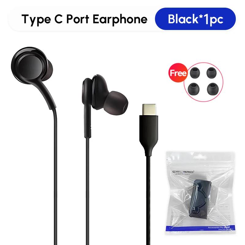 Для Samsung Type USB C Наушники-вкладыши с микрофоном 3,5 мм Наушники Проводная гарнитура Для Samsung Galaxy S24 S23 S22 S21 Ultra Note 20 A13 A14 A34 A54 A72 A73