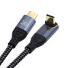 NFHK 240W 90 Degree USB for and Mobile 50cm USB-C Type-C Cable, 480Mbps, 48V, 5A, Upward/Downward Angle, 2.0 Compatible, 100W, Laptops, Tablets,