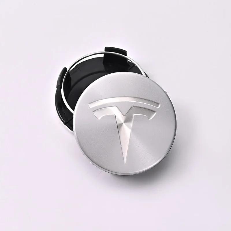 Автомобильная наклейка 2025 Новая Tesla 4 шт./комплект 56 мм Tesla Model 3 Model Y Оригинальные крышки Ступичные колпаки Центральные колпачки колес для Tesla Model Y X S