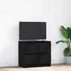 VidaXL TV Cabinet Black 60x35x54 Cm Engineered Wood, TV Stand, Hi-fi Cabinet, Entertainment Center, TV Buffet, Furniture 861779