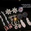 Серьги-гвоздики Papalacha Flower Gemstone, Золото дочери богатой семьи, Покрытие 18-каратным золотом, Цветочная пластина, Цветной Циркон-сокровище, Серьги-капли воды
