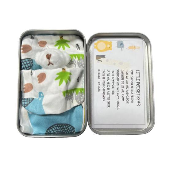 Plush Doll Personalized Gift Box Mini Stuffed Bear Set Soft Stress-Relief Companion for Teens Portable Cute Birthday Christmas Gift Comfort Security