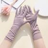 Medium Long Driving Sunscreen Gloves Women's UV Protection Cycling Summer Thin Outdoor Cotton Spring Autumn Elastic Non-slip Gloves