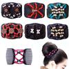1Pcs Hair Comb Magic Double Slide Accessories Hair Clip Vintage Wood Beads Women Hairpin Stretchy Decoration