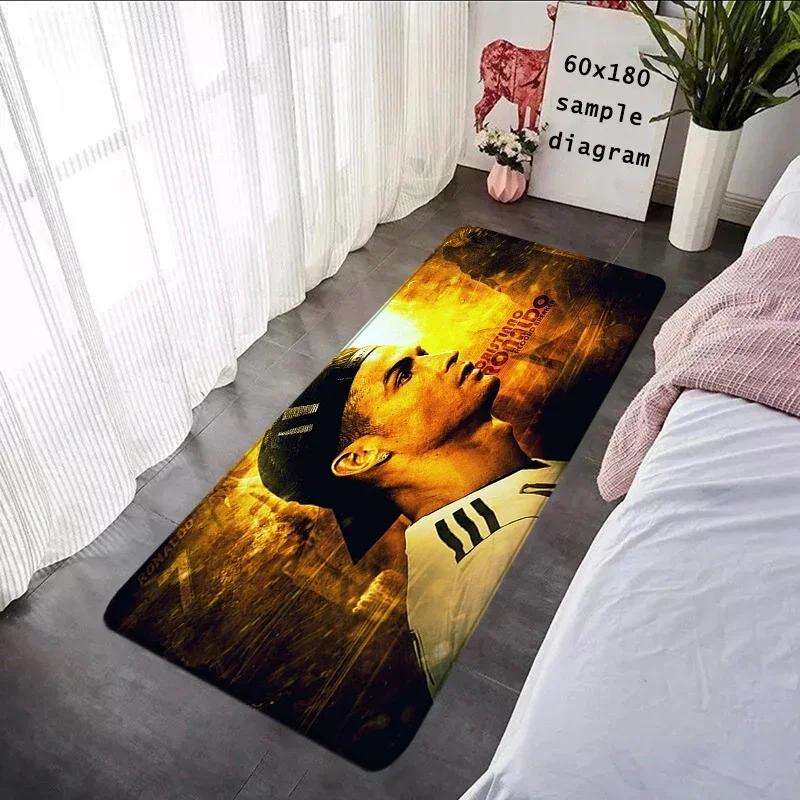 Foot Carpets CR7 Living Room Rug Cristiano Ronaldo Entrance Doormat Bathroom Rug Floor Mat Carpet Anti Slip Home Kitchen Hallway