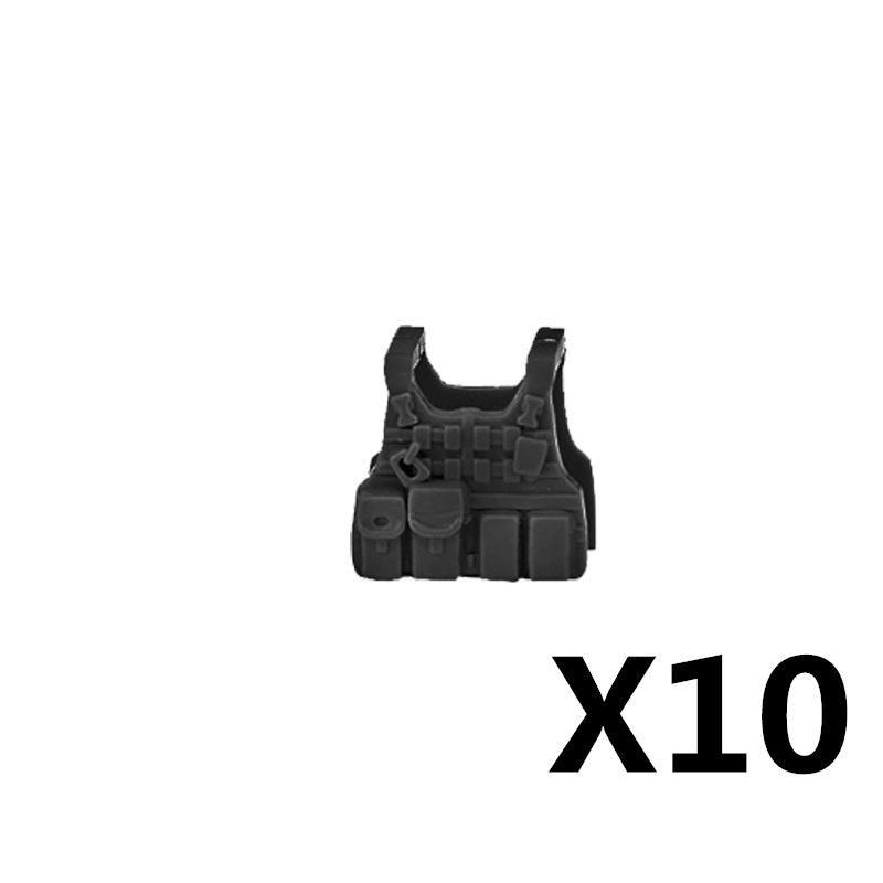 MOC Военная Фигурка Аксессуары Строительные Блоки Альфа Шлем SWAT Жилет Рюкзак Наколенники Оборудование Ночного Видения Кубики Игрушка K017