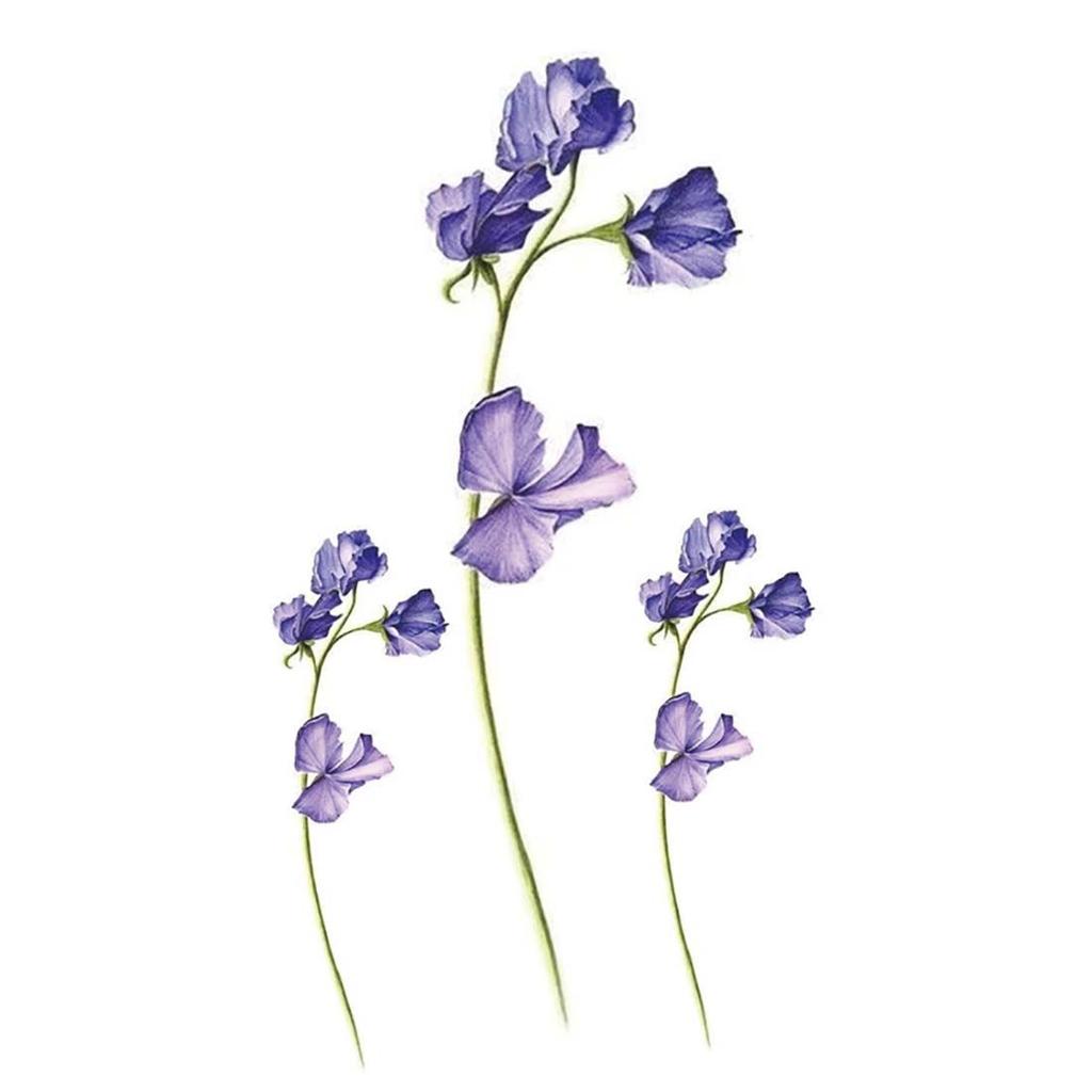 Body Art Waterproof Black Rose Butterfly Design Cover Scars 3D Body Tattoo Sticker Temporary Decal