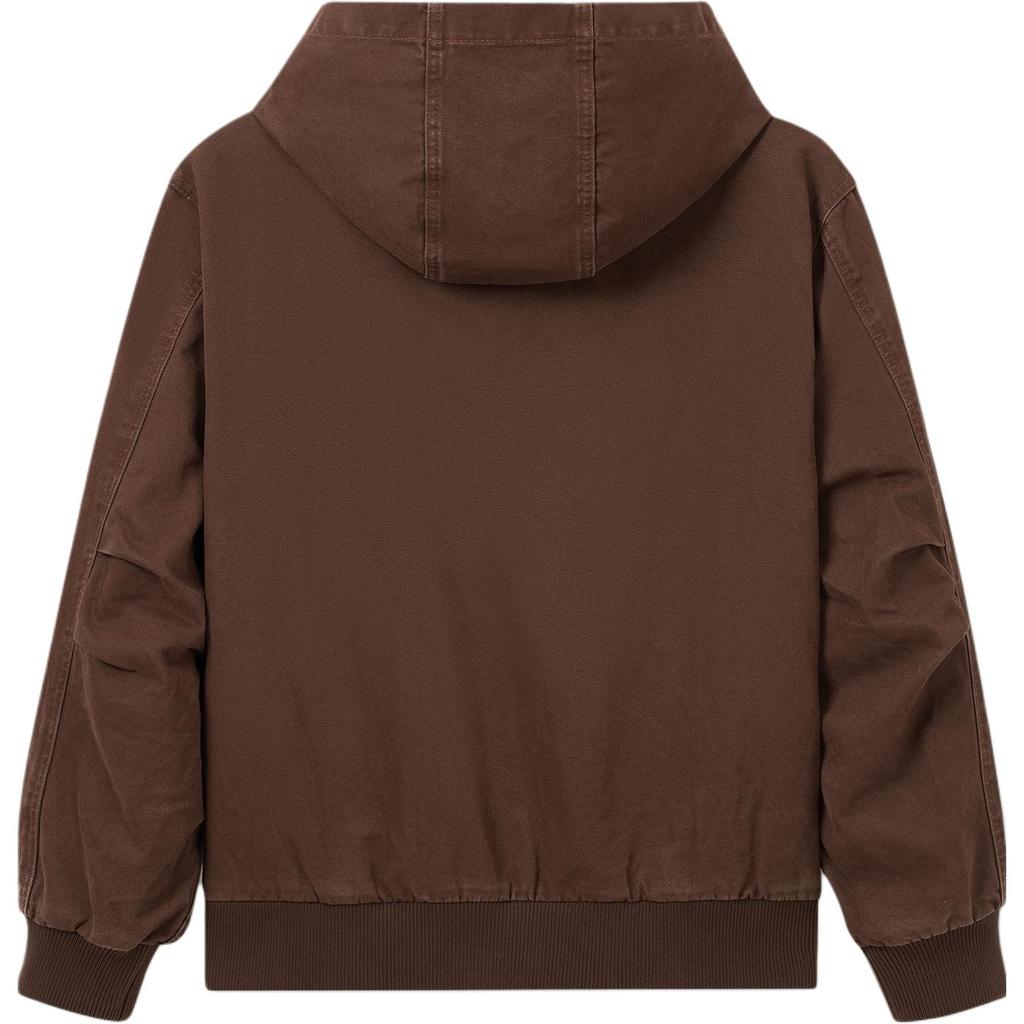 Levis Однотонная джинсовая куртка с капюшоном и длинными рукавами Мужские куртки Коричневый 002I3-0000