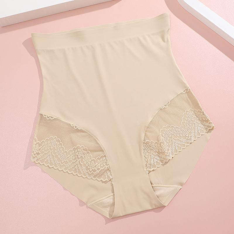 1 шт. бесшовные утягивающие трусики для женщин с цветочным кружевом нижнее белье с высокой талией утягивающие трусы для попы утягивающие трусы для коррекции живота S-3XL