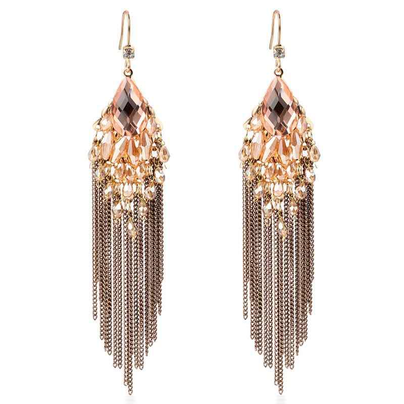 JMXD Серьги с длинной кисточкой Винтажный дворцовый стиль Модные Элегантные Подвесные украшения Сувенир для путешествий Подарок Женские Ручной работы Шикарный Трендовый аксессуар