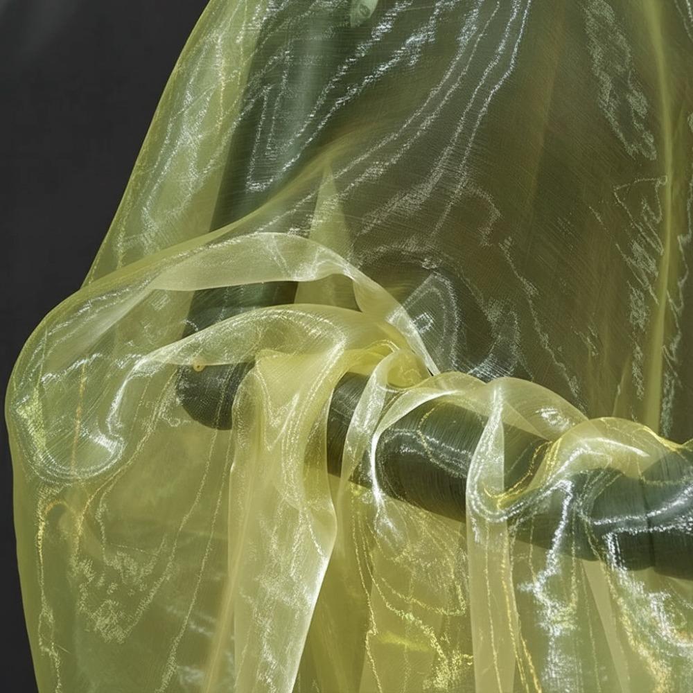 100X150cm Two-color Gradient Fabric Lightweight Thin Organza Mesh Fabric Colorful Organza Fabric
