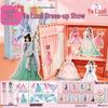 Ye Luoli Princess Fashion Wardrobe: Dress-Up Show & Educational Sticker Book for Kids
