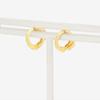 ESTELLE [Official] Women's Silver Earrings with Yellow Gold Plated Cubic Zirconia (Product Code: 0776-0070-0000-0000)