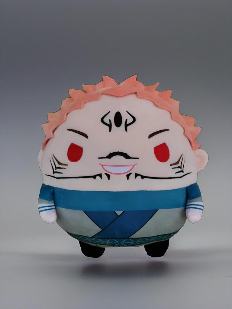 Anime Creative Q Version Jujutsu Kaisen Plush Dolls: Gojo Satoru, Yuji Itadori, Megumi Fushiguro.