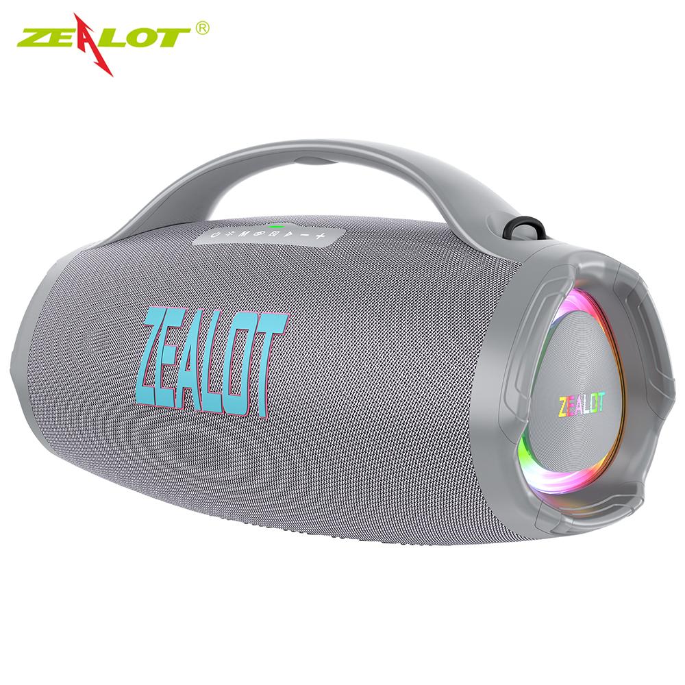 ZEALOT S98 BT Колонка Беспроводная Стерео Колонка с Мощным Звуком 150 Вт Цветная Подсветка Портативная Водонепроницаемая Колонка для